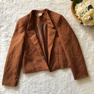 Flawless Brown Knit Blazer